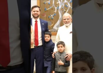 PM Modi recieves warmly gentle heated US Vice chairman JD Vance and his household at, 7 LKM #trending