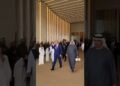 President Trump welcomed in Abu-Dhabi by a particular dance known as العيالہ#abudhabiuae #trump
