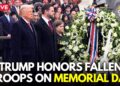 LIVE: President Trump Honors Fallen Troops on Memorial Day at Arlington Nationwide Cemetery | N18G