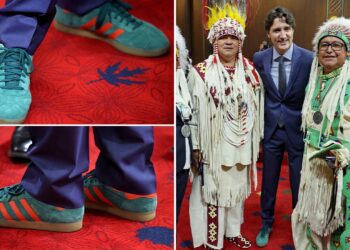 Trudeau’s neon sneakers steal the highlight throughout King Charles’s Canadian go to