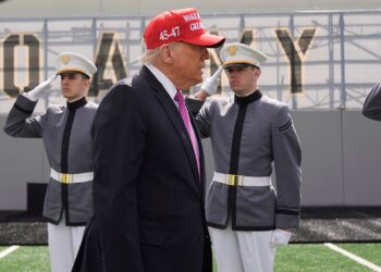 Trump praises West Level athletes, brings quarterback ‘Captain America’ on stage