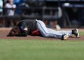 Marlins pitcher Ryan Weathers was drilled within the head by a throw throughout warmup