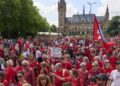 Large turnout at a second Dutch protest looking for authorities motion towards Israel