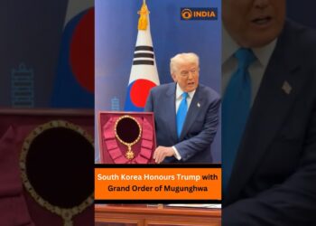 Donald Trump Honoured with South Korea’s Grand Order of Mugunghwa