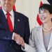 Trump tells Japan’s first girl Prime Minister she has a ‘very robust handshake’ in Tokyo assembly Trump tells Japan’s first girl Prime Minister she has a ‘very robust handshake’ in Tokyo assembly