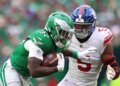 Giants’ Kayvon Thibodeaux upset over non-fumble name vs Eagles Giants’ Kayvon Thibodeaux upset over non-fumble name vs Eagles