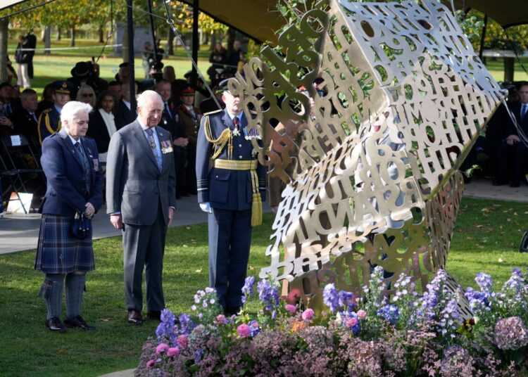 King Charles III unveils UK’s first memorial for LGBTQ+ troops