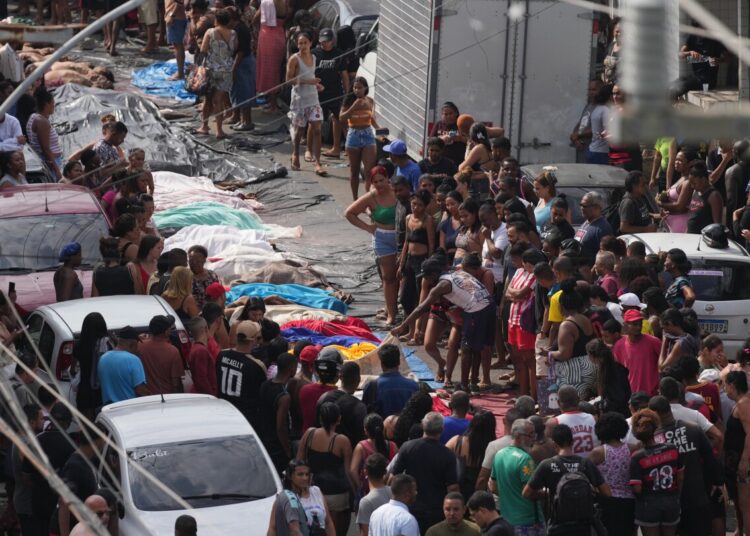 Brazilian police say demise toll in enormous police raid on drug gang in Rio rises to 119 Brazilian police say demise toll in enormous police raid on drug gang in Rio rises to 119