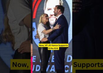 “After Charlie Kirk’s Tragic Loss of life, Trump & JD Vance Step Up for Erika Kirk 💔🇺🇸” #shorts