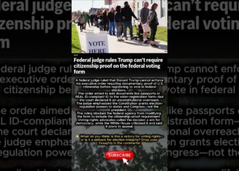 BREAKING: Decide Blocks Trump’s Voter Order — Is U.S. Democracy at Danger? #Trump #Election2025
