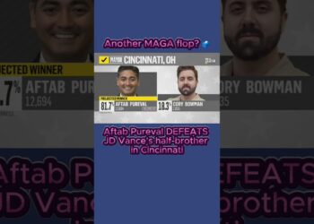 Aftab Pureval DEFEATS JD Vance’s half-brother in Cincinnati — one other MAGA flop? 🗳️ #Shorts