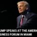 LIVE: Trump speaks on the America Enterprise Discussion board in Miami LIVE: Trump speaks on the America Enterprise Discussion board in Miami