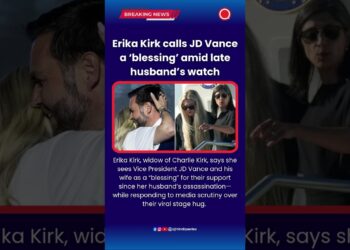 Erika Kirk calls JD Vance a ‘blessing’ amid late husband’s watch #ErikaKirk #JDVance #CharlieKirk