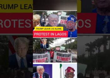 Protest: Donald Trump depart alone. #shortvideo #bolatinubu #donaldtrump #nigeria #information #npoliticians