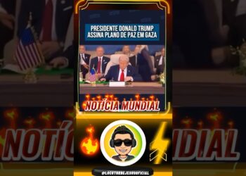 DONALD TRUMP ASSINA PLANO DE PAZ EM GAZA #donaldtrump #noticias #shortsfeed #estadosunidos #foryou