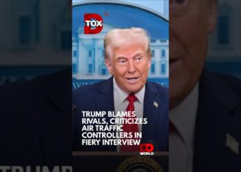 Trump Blames Rivals, Criticizes Air Visitors Controllers in Fiery Interview