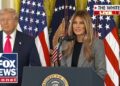 President Trump and first girl Melania Trump introduce new govt order