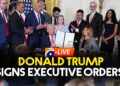LIVE: Donald Trump Indicators Govt Orders | Geo Information English