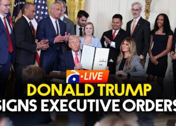 LIVE: Donald Trump Indicators Govt Orders | Geo Information English