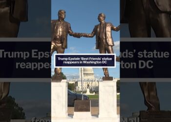 Trump-Epstein 'Finest Associates' statue seems in Washington DC