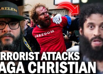 MAGA Christian Attacked By Antifa At Berkley Turning Level USA