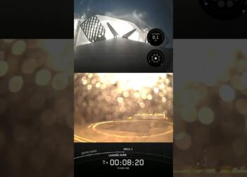 Night time Touchdown and Launch of Starlink 17-7