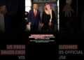Trump welcomes Saudi Crown prince #donaldtrump #saudiarabia #commerce #deal #whitehouse #information #shorts