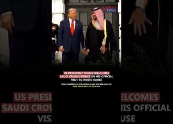 Trump welcomes Saudi Crown prince #donaldtrump #saudiarabia #commerce #deal #whitehouse #information #shorts