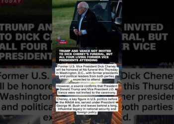 Cheney Funeral: Trump & JD Vance Not Invited as Former Leaders Collect #Cheney #USPolitics #Information #USA