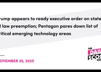 The Trump admin is readying an government order on state AI legislation preemption