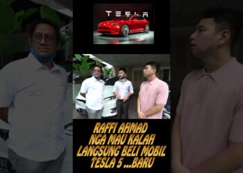RAFFI NGA MAU KALAH   BELI MOBIL TESLA 5   BARU
