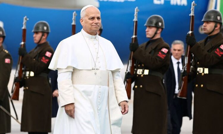 Pope Leo marks Thanksgiving with pumpkin pie as he lands in Turkey on first abroad journey