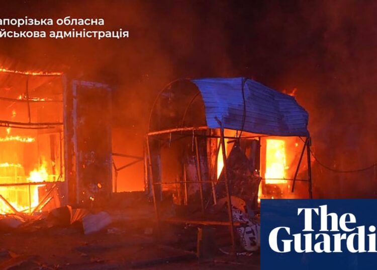 Ukraine warfare briefing: Buildings engulfed in flames as Russian air assault on Zaporizhzhia kills 5 | Ukraine Ukraine warfare briefing: Buildings engulfed in flames as Russian air assault on Zaporizhzhia kills 5 | Ukraine