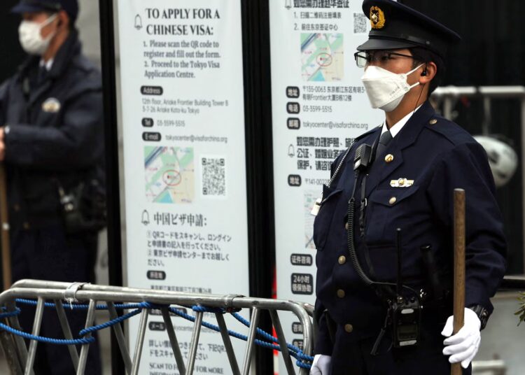 Japan warns residents in China about security as diplomatic disaster deepens Japan warns residents in China about security as diplomatic disaster deepens