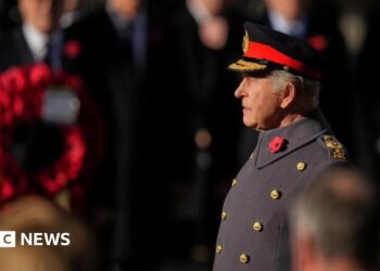 Remembrance Sunday: King leads two-minute silence at Cenotaph – reside updates Remembrance Sunday: King leads two-minute silence at Cenotaph – reside updates