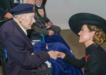 Kate Middleton meets 100-year-old WWII veteran who ran marathons in his 60s