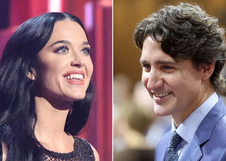 Katy Perry declares she’s courting somebody as Justin Trudeau wears shark costume
