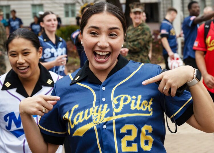 Naval Academy seniors study future jobs with ‘crew jersey’ reveal