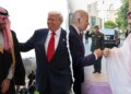 Trump shakes Saudi Crown Prince’s hand, criticizes Biden’s fist bump