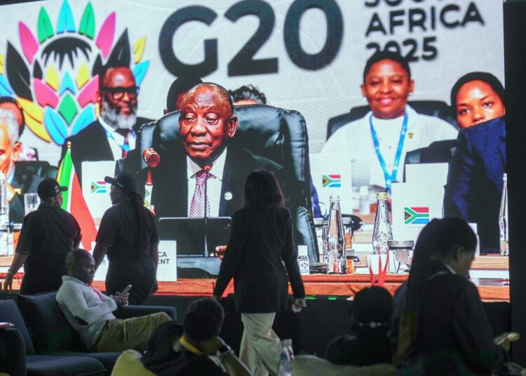 Trump says he is barring South Africa from collaborating in subsequent G20 summit