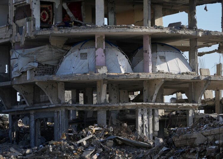 First robust winter rains soak Gaza’s makeshift shelters First robust winter rains soak Gaza’s makeshift shelters