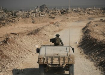 City neighborhood in northern Gaza decreased to rubble by Israeli forces City neighborhood in northern Gaza decreased to rubble by Israeli forces