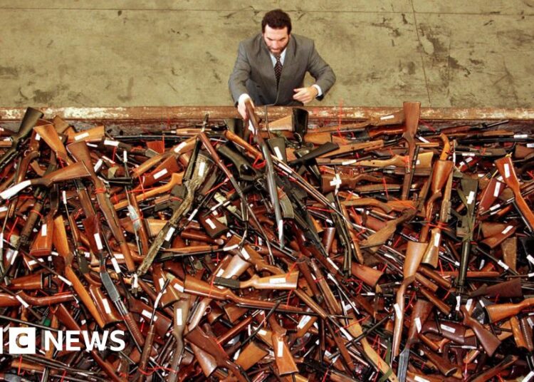 Australia was seen as a world chief in gun management