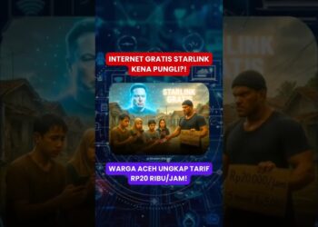 Web GRATIS Starlink Dipungli Rp20 Ribu/Jam di Aceh! Publik Tag Elon Musk & Pemerintah!
