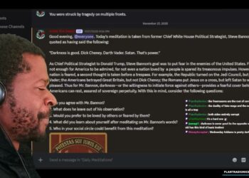 Meditating with Steve Bannon