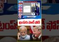PM Modi Speaks on Cellphone with Donald Trump | V6 Information