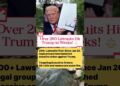 Over 200 Lawsuits Hit Trump in Weeks!