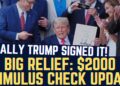 FINALLY TRUMP SIGNED IT! Large 00 Stimulus Test Replace | NEW EXECUTIVE ORDER | Reduction to Hundreds of thousands!