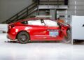 2025 Tesla Mannequin 3 passenger-side small overlap IIHS crash take a look at 2025 Tesla Mannequin 3 passenger-side small overlap IIHS crash take a look at
