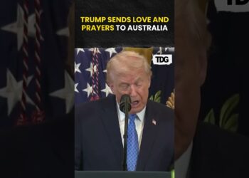 #watch | Trump Sends ‘Love and Prayers’ to Australia After Bondi Seashore Assault | #shorts